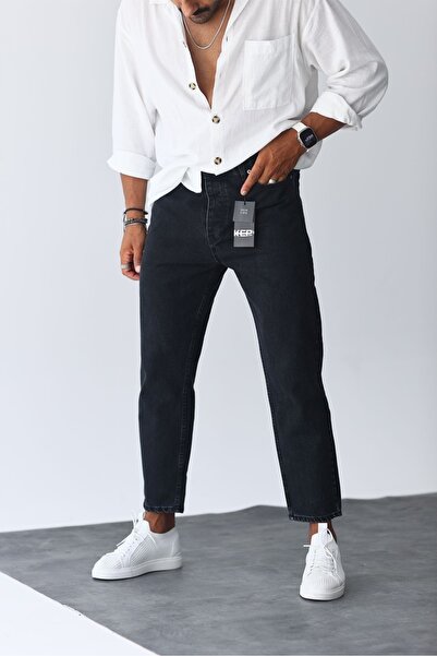 MADZEYMODA Boyfriend Ανδρικό Smoked Jean Jeans