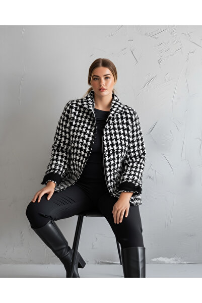 Hanezza Kaz Ayagı Desen | Kışlık Ceket