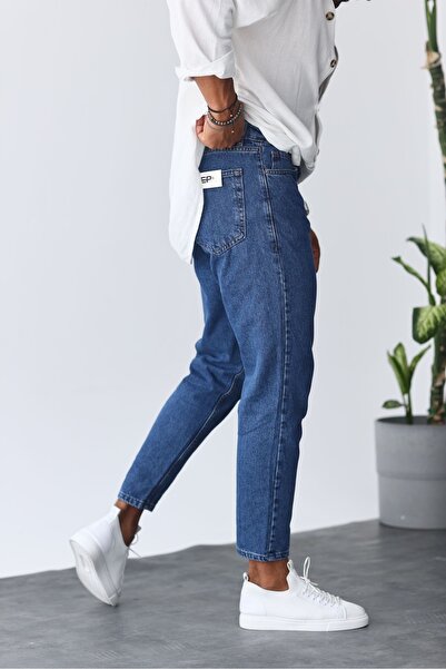 MADZEYMODA Ανδρικό μπλε τζιν Boyfriend