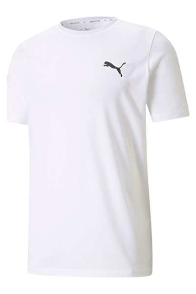 Puma Men's Logo T-Shirt Active Small Logo Tee White58672502
