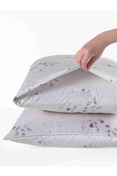 Karna Home Μαξιλαροθήκες 2 τεμαχίων σατέν με κομψή εκτύπωση