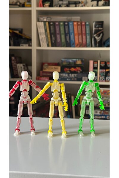moifugyia Lucky 13 Aksiyon Figürü Robot Oyuncak 13cm Şeffaf 3'lü Set