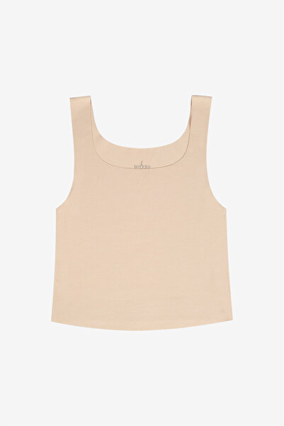 Bolero Dikişsiz Görünmez Pima Pamuk Crop Ten