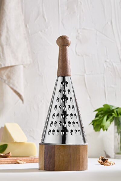 Lora Bianca مبشرة من الفولاذ المقاوم للصدأ بمقبض خشبي من أكاسيا - مع حجرة