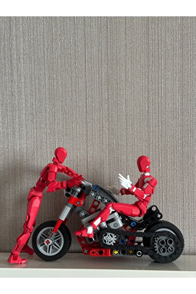 Loopify Lucky 13 Aksiyon Figürü Robot Oyuncak 13cm Kırmızı 2'li Set