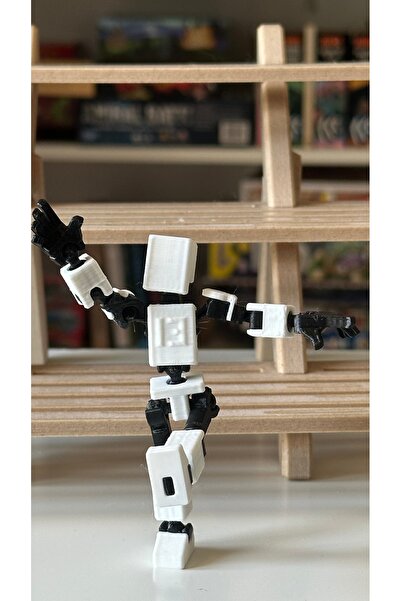 moifugyia Mini 13 Aksiyon Figürü Robot Oyuncak 8cm Beyaz