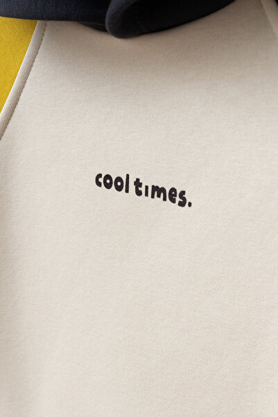 Minipodyum Σετ αθλητική φόρμα με εμπριμέ Color Block Boy's Bottom Top