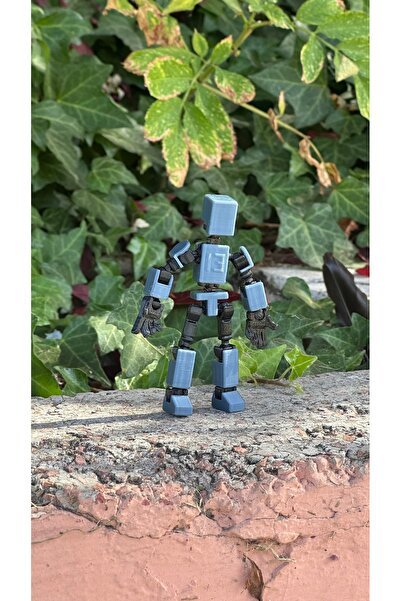 Loopify Mini 13 Aksiyon Figürü Robot Oyuncak 8cm Gri