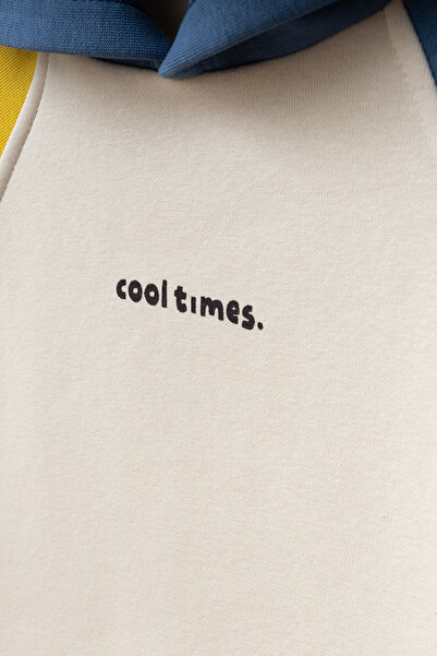 Minipodyum Σετ αθλητική φόρμα με εμπριμέ Color Block Boy's Bottom Top