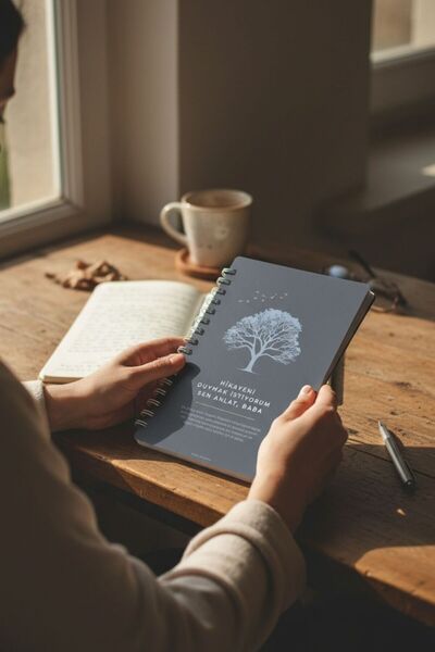 EcoNest Gift for Fathers Interactive Memory Book Emotional Heritage I Want to Hear Your Story Tell Me Dad