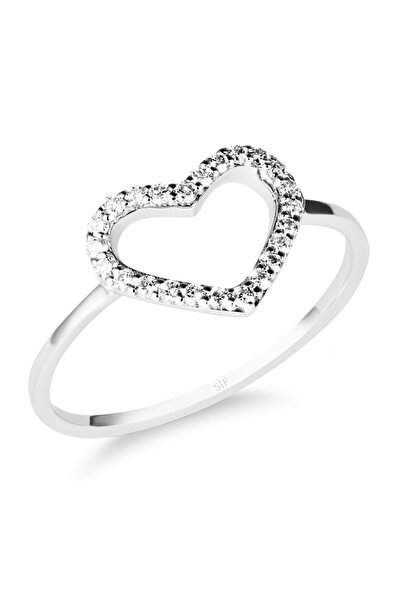 Sandra Ferretti Inel din Aur Alb de 14K cu Diamante de 0.14 Carate