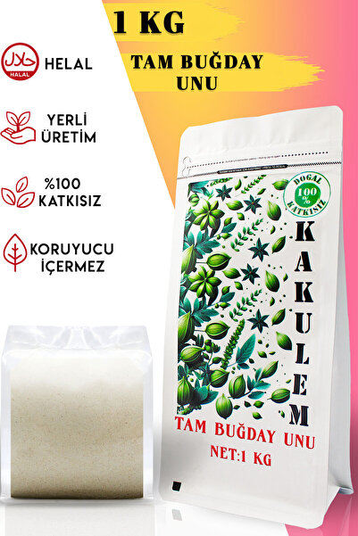 Kakulem SERTİFİKALI Tam Buğday Unu 1 KG Özü Yüksek Ata Tohum
