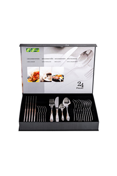 Trendy's RAWI 24-Piece Cutlery Set – Simple Elegance with Fine Accents