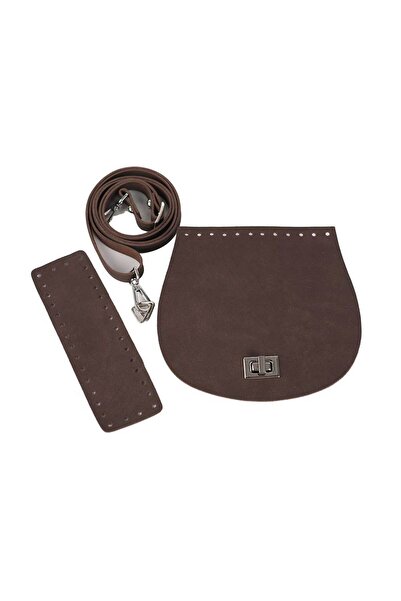 Ritzz مجموعة أغطية حقائب من الجلد الصناعي عالي الجودة - لون بني داكن - جهاز فضي