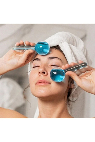 kırmed Yüz Buz Küresi Ice Roller Globes Yüz Masaj Topu Soğuk Terapi Soğuk Sıc...
