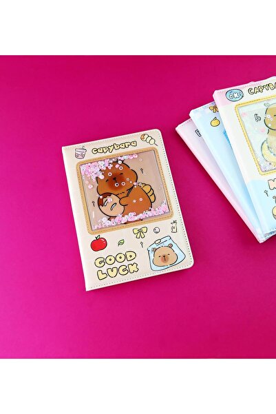 Gift Moda دفتر ملاحظات بتصميم كابيبارا مع غطاء مائي