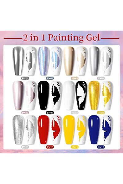 Born Pretty Super Shiny Silver Metal Painting Gel (PN03)