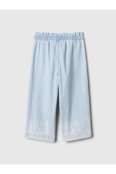 GAP Kız Bebek Mavi Paperbag Pull-On Jean Pantolon