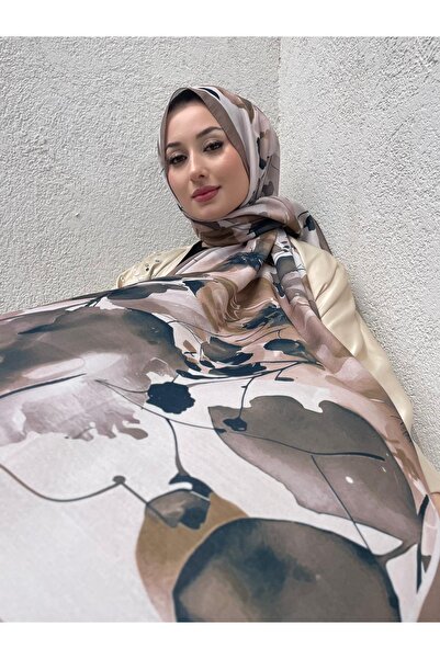eyandis New Season Rose Pattern Soft Cotton Comfortable and Elegant Shawl