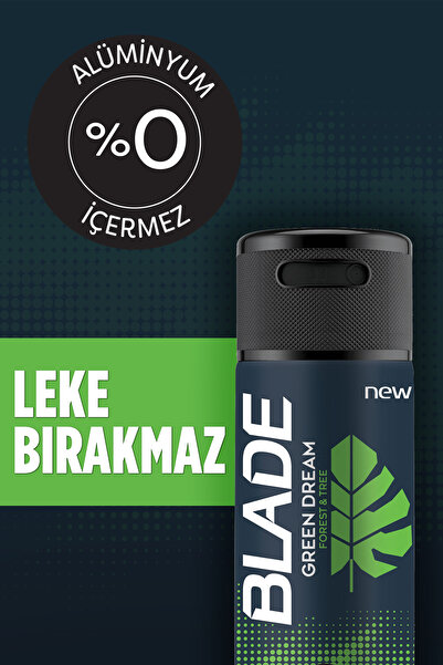 Blade Erkek & Kadın Karışık Deodorant Set 4x150 Ml Hızlı Kurur,Leke Bırakmaz