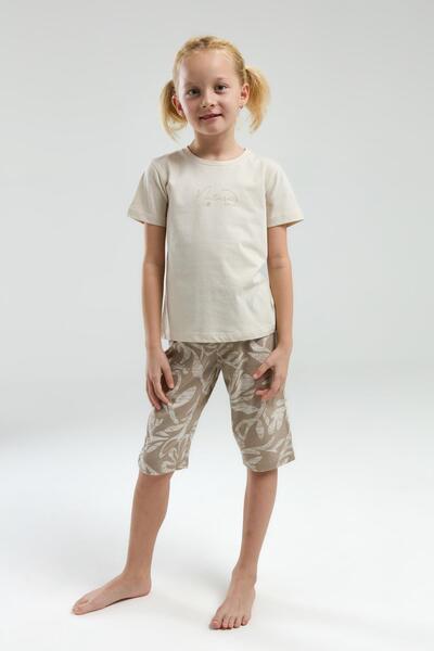Arnetta 3301 Nature Lover Girl's Crew Neck Short Sleeve Capri Pajama Set