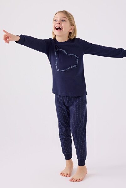 Arnetta 3050 Дівчачий комплект піжами з довгими рукавами Love