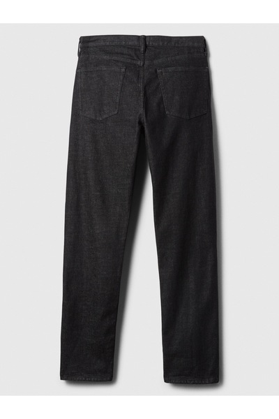 GAP Pantaloni negri pentru bărbați, cu linie dreaptă