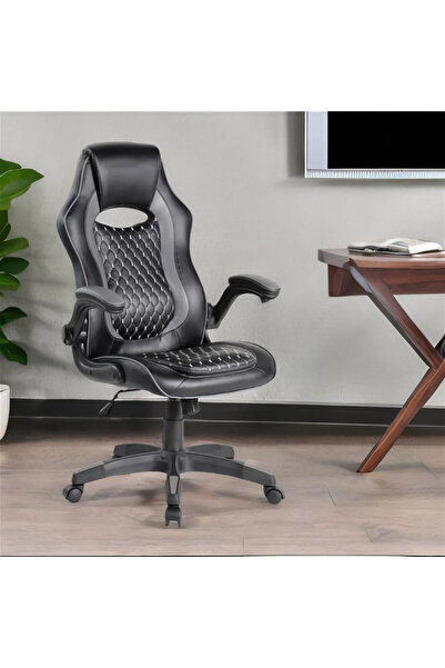 Al Saada Home Gaming Chair Movable Gray and Black