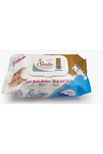 Smile 90LI Islak Mendil (Alcohol&Paraben Free) (Islak Bebek Havlusu)
