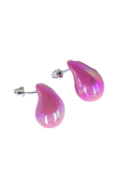 Tajemny Bottega Style Pink Color Iconic Drop Earrings – Modern and Stylish Design