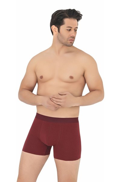 donset Men's Mixed Color Boxers - Pack of 10 Black-Navy Blue-Grey-Burgundy-Blue Flexible Lacrile Boxers