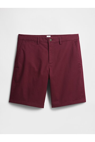 GAP Erkek Bordo Essential Khaki Şort