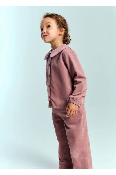 MANGO Baby Pamuklu fitilli kadife pantolon