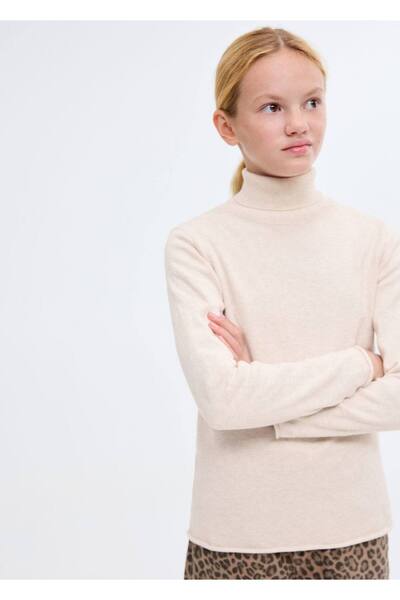 MANGO Kids Boğazlı örgü kazak