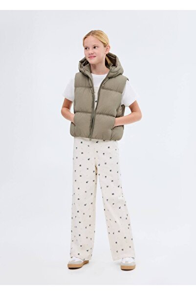 MANGO Kids Kapüşonlu kapitone yelek