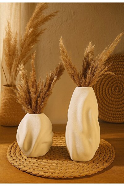 Lea Concept Dalgalı Seramik Vazo Takımı