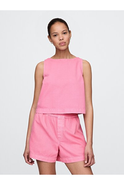 GAP Kadın Pembe UltraSoft Denim Atlet