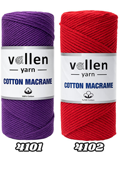 vollen yarn Premıum Koton Pamuk Makrome Ipi,2mm Pamuk Zincir Makrome,supla,çanta Ipi,ekru