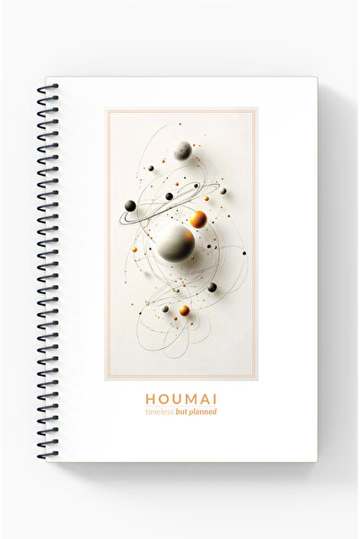 Kentsoylu A5 Spiral Notebook 96 Pages Lined, Houmai Series Special Collection,Cardboard Cover