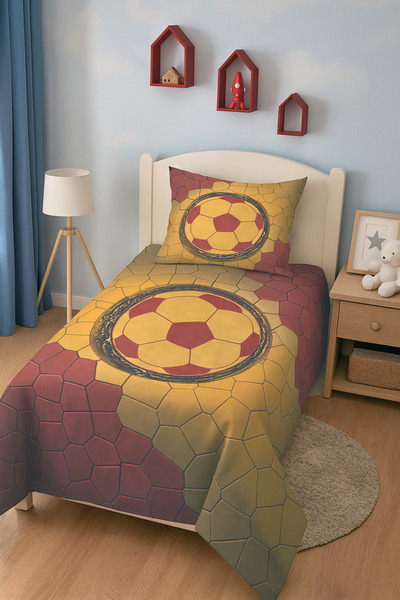 Bebişim Halı Fan Patterned Single Baby Kids Bedding Set