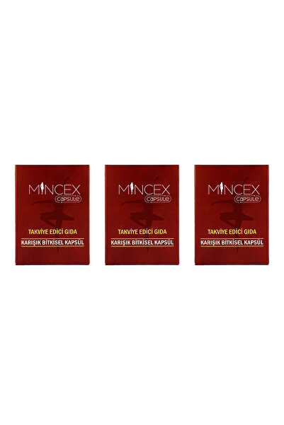Mincex Karışık Bitkisel Kapsül Çay 3 Kutu (90 Adet Kapsül)