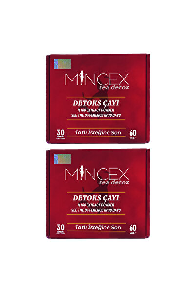 Mincex Detoks Çayı 2 Kutu (120 Adet Şase)