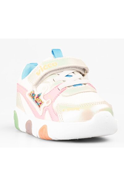 Vicco Queen Lighted Orthopedic Children's Sports Shoes White