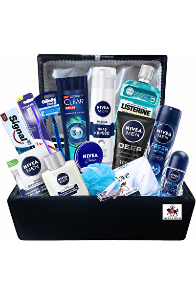 NIVEA Damat Tıraş Bakım Ürünleri Bohça Seti Damat Sandığı İle Birlikte 15 Parça