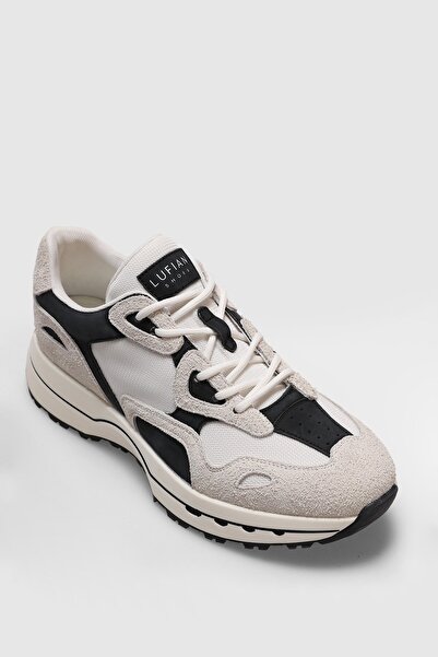 Lufian 111230268 Graham Sneaker Ανδρικά Δερμάτινα Παπούτσια ΛΕΥΚΟ