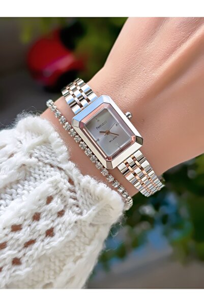 Ferrucci FERRUCCİ MİLANO ÇELİK KORDON KADIN KOL SAATİ+BİLEKLİK