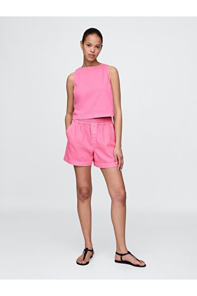 GAP Kadın Pembe UltraSoft Denim Şort