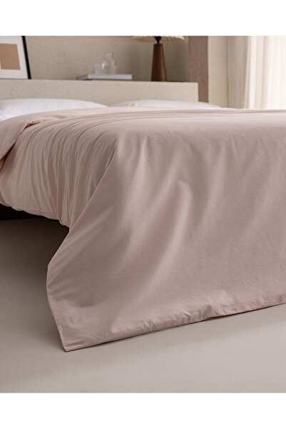 Madame Coco Manon Ranforce Bettbezug, 100 % Baumwolle, Kingsize, Puder