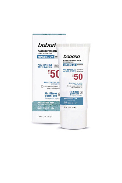 Babaria Solar Mineral Uv Easy Lichtschutzflüssigkeit Spf50 50 ml