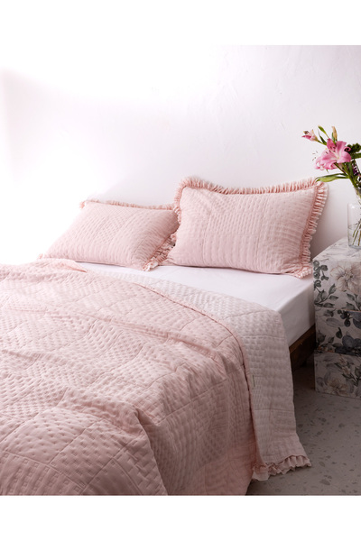 Madame Coco Medus Einzel-Tagesdecke - Puder